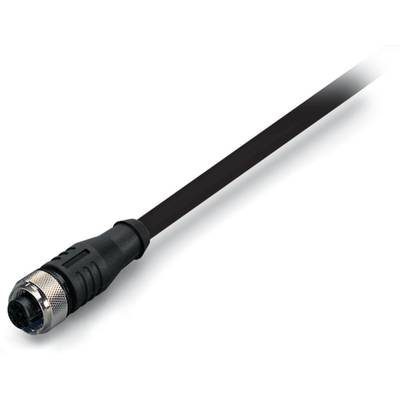 WAGO 756-5301/050-015 Érzékelő-/működtető összekötő, konfekcionált M12 Alj, egyenes 1.50 m Pólusszám: 5 10 db (756-5301/050-015)
