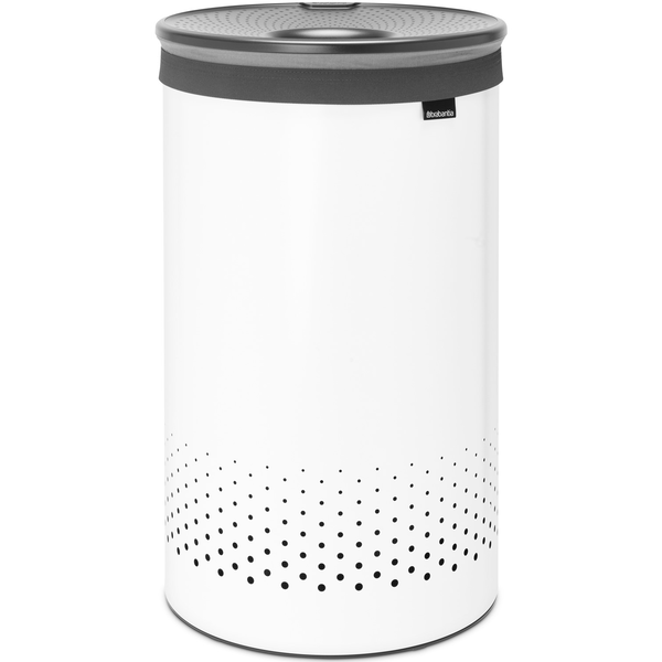 BEWELLO 304880 Laundry Bin szennyestartó 60L műanyag fedő acél fehér