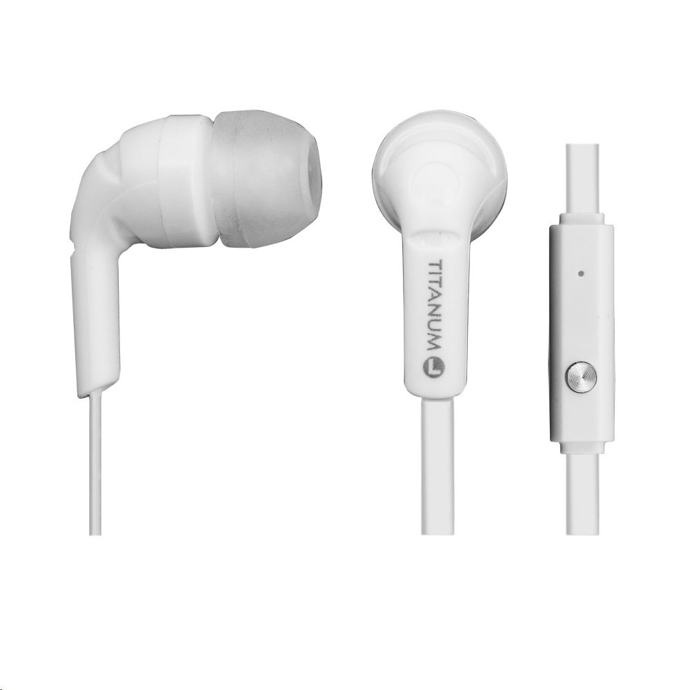 Titanum TH109W mikrofonos sztereó fülhallgató fehér (TH109W)