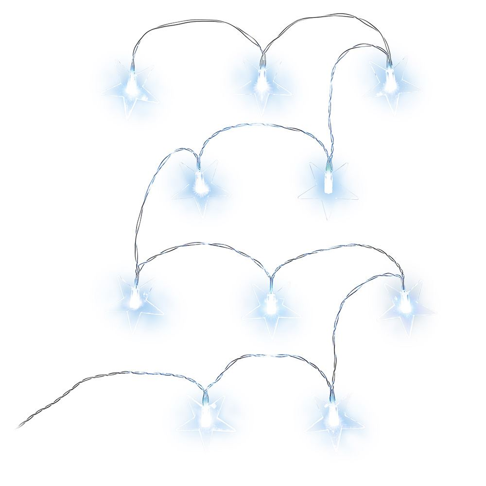 Retlux RXL 283 világító csillagok fényfüzér, hideg fehér (50002919) (Retlux50002919)