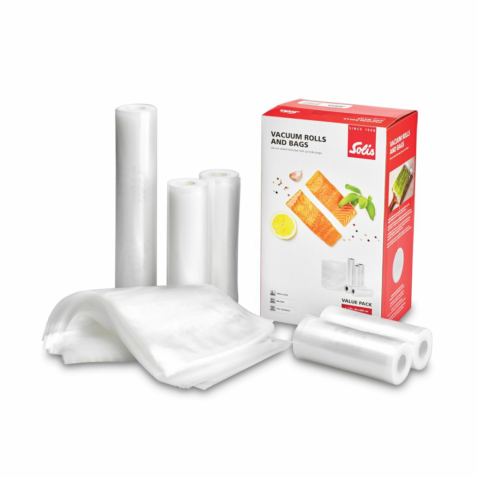 Solis S0103 Value Pack Vákuum fóla tekercs és tasak készlet 3+50db (S0103)