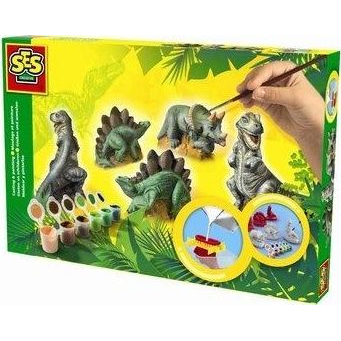 SES Creative Children's Dinosaurs Casting and Painting Set