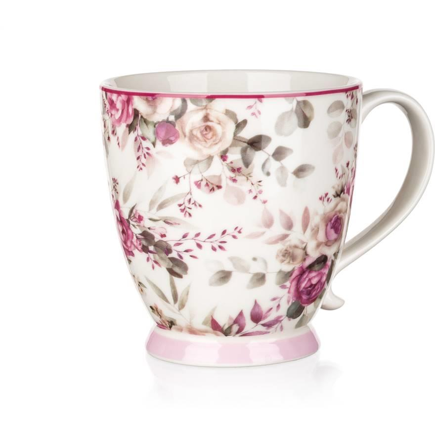 BANQUET ROSE bögre, 460 ml, 4 db (A26781)