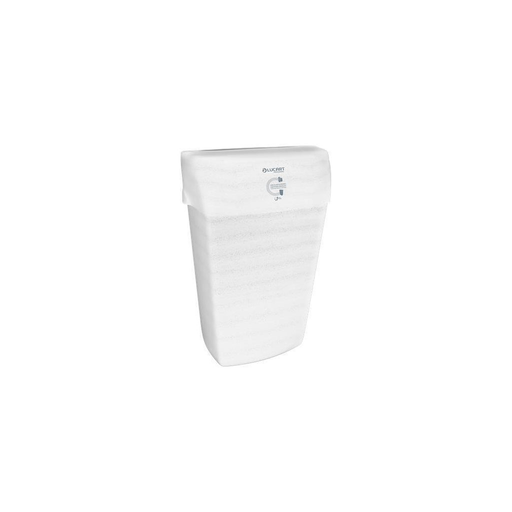 Lucart EcoNatural 23 literes Falra szerelhető hulladékgyűjtő - Fehér (892448)