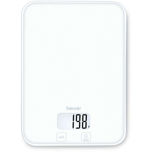 Waga kuchenna Beurer Beurer KS 19 Pure White  balta - Digitalie virtuves svari KS19WHITE (4211125106812)