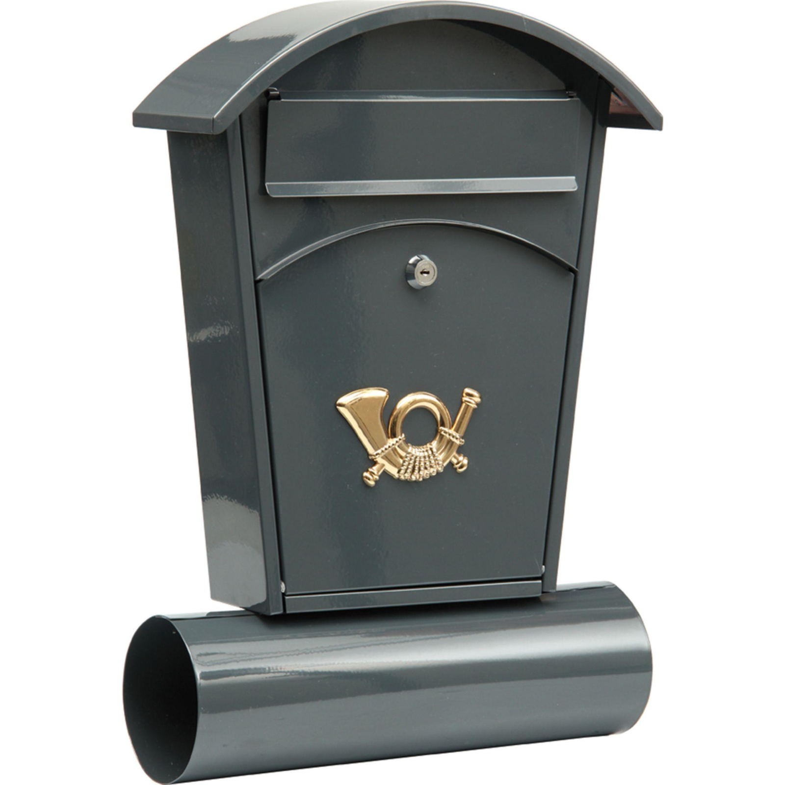 VOREL - lekerekített tető + újságtálca, 480 x 280 x 80mm, szürke (5906083785917)