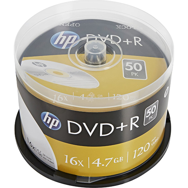 HP DRE00026 DVD vergine 4,7 GB DVD+R 50 pz