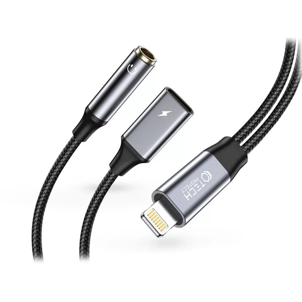 KABELOVÝ ADAPTÉR TECH-PROTECT ULTRABOOST LIGHTNING K MINI JACK 3,5MM &