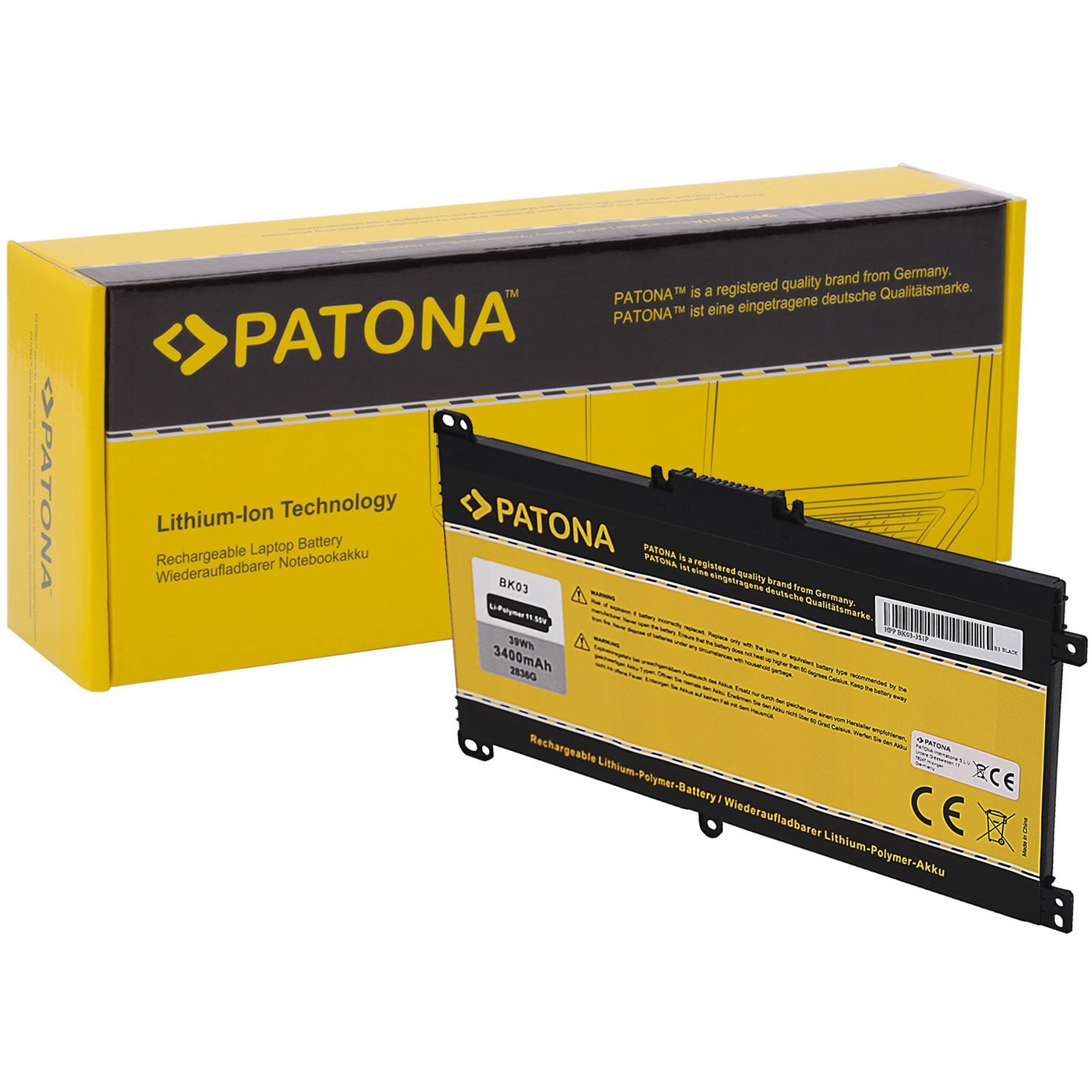 PATONA - ntb HP Pavilion X360 3400mAh Li-Pol 11,55V BK03 / BK03XL (PT2836)
