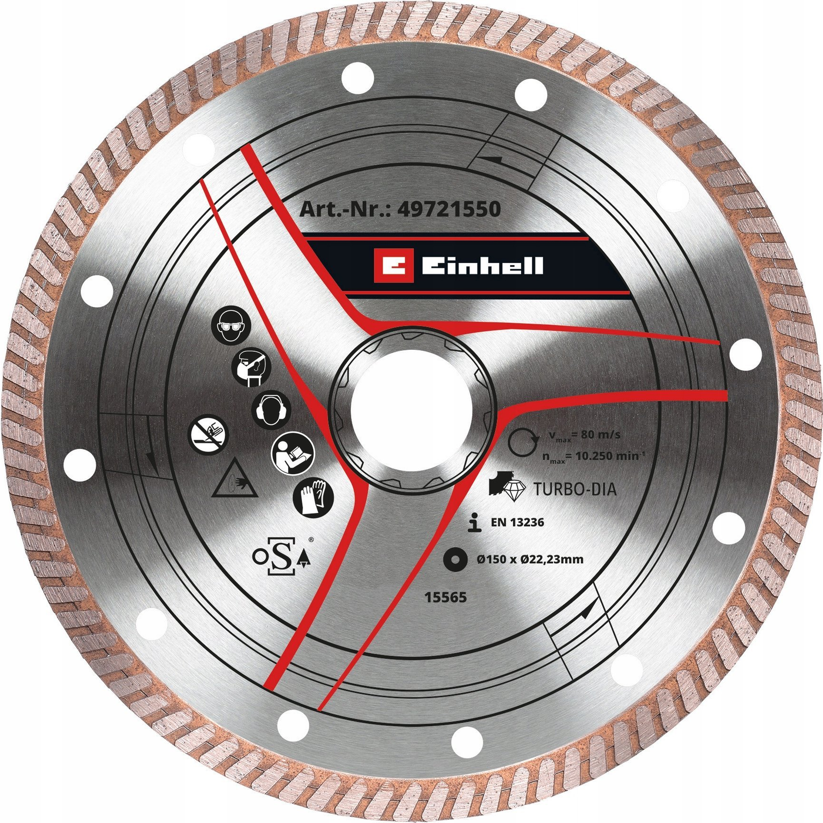 Einhell 49721550 KWB 150x1,6mm vékony gyémánt vágótárcsa ( )