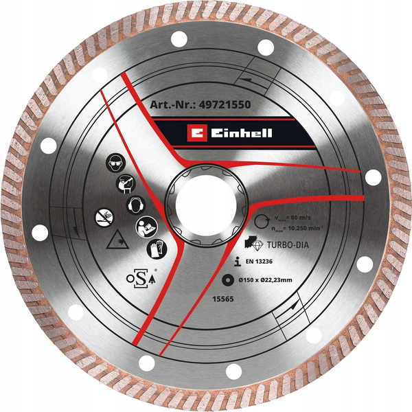 Einhell 49721550 KWB 150x1,6mm vékony gyémánt vágótárcsa