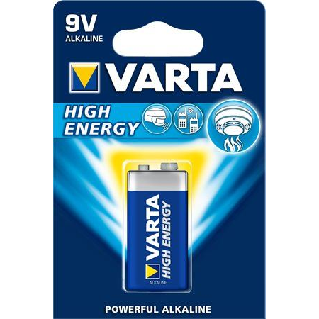 Varta High Energy alkáli elem 9V 6RL61 (1db/csomag) (4922121411) (4922121411)