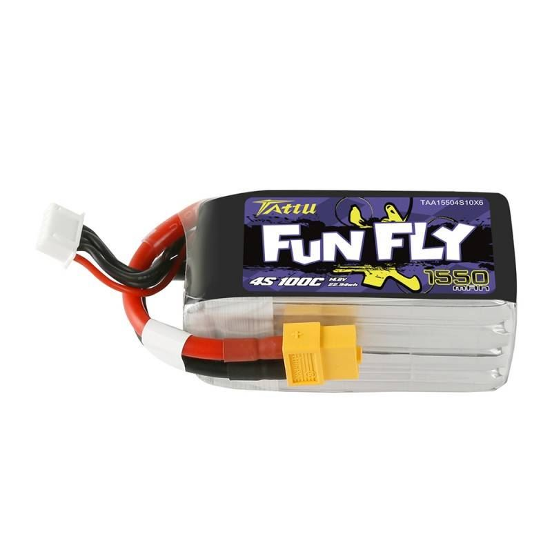 Lítium-polymérová batéria (Li-Poly) Tattu 14,8 V 1550 mAh (TAA15504S10X6)