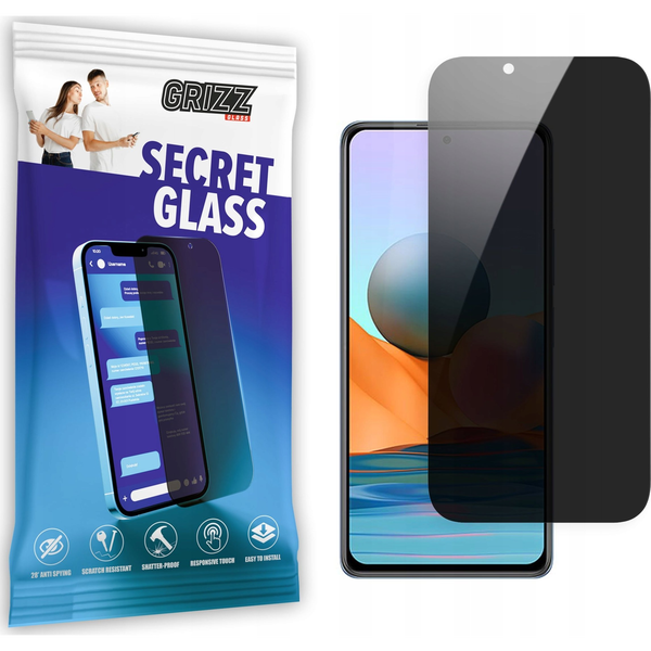  GrizzGlass Szkło prywatyzujące GrizzGlass SecretGlass Xiaomi Redmi Note 10 Pro Max
