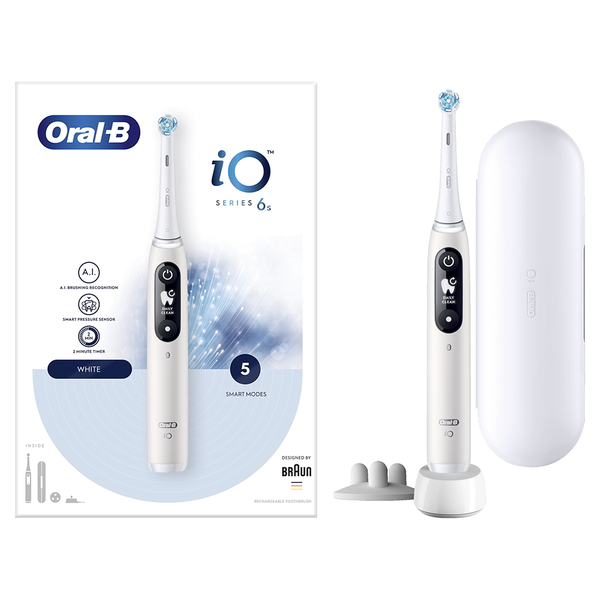 Oral-B iO 6 За възрастни Вибрираща четка за зъби Бяла