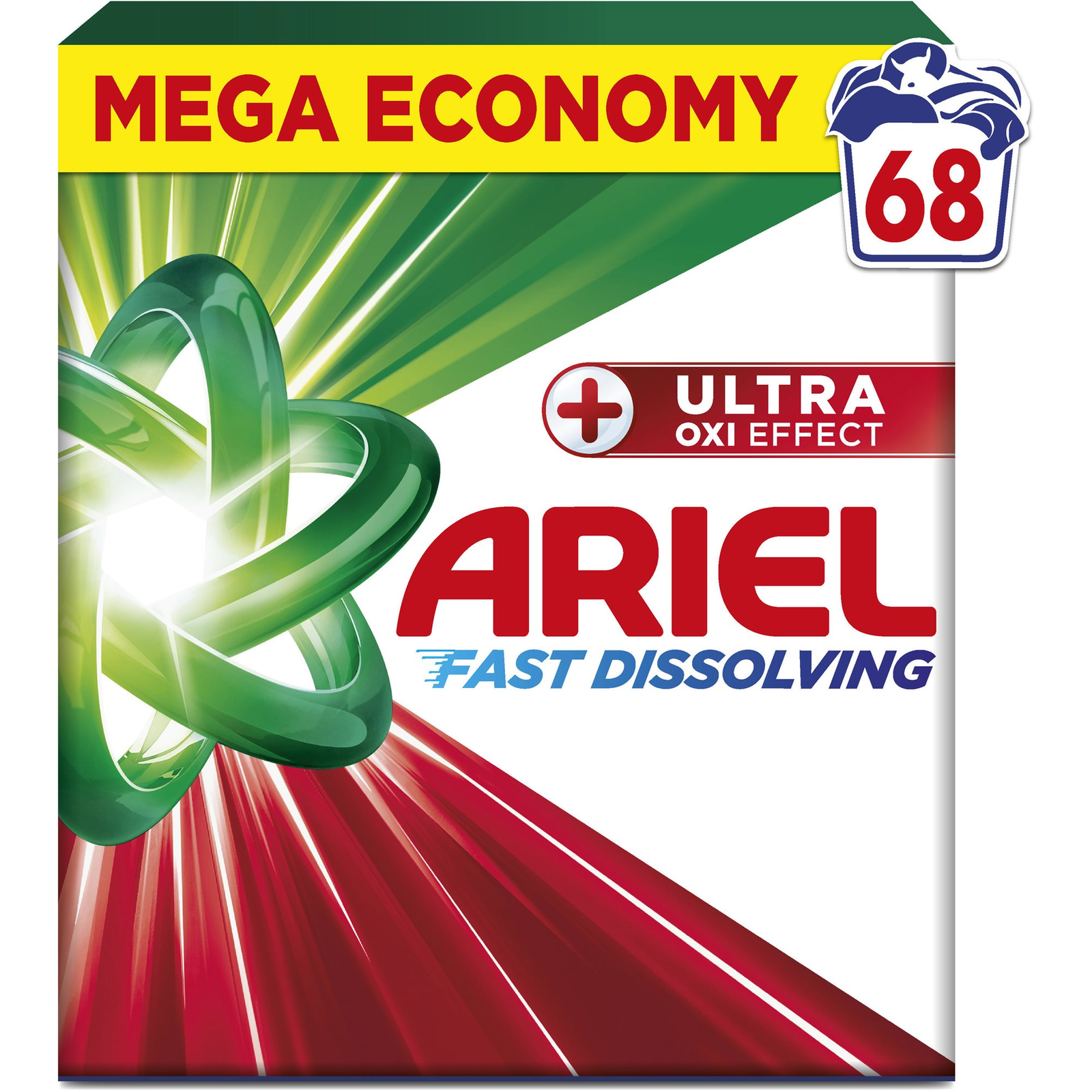 ARIEL + Ultra Oxi Effect 3,74 kg (68 mosás) (8700216733502)