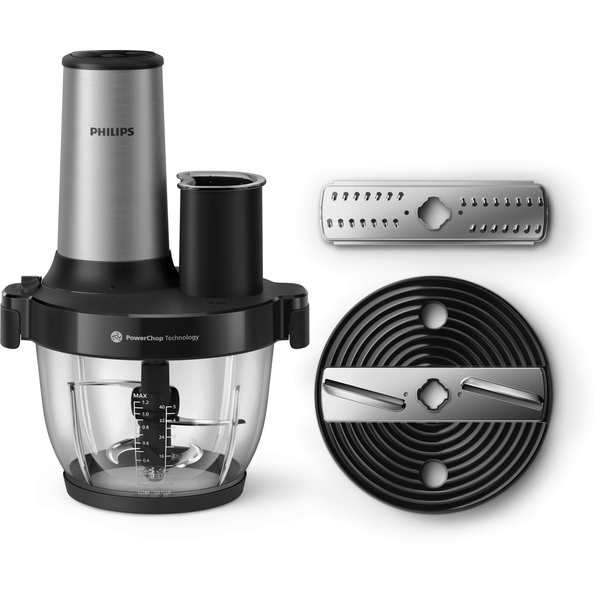 Philips 5000 series HR1504/00 elektrisk madhakker 2 L 650 W Sort, Rustfrit stål