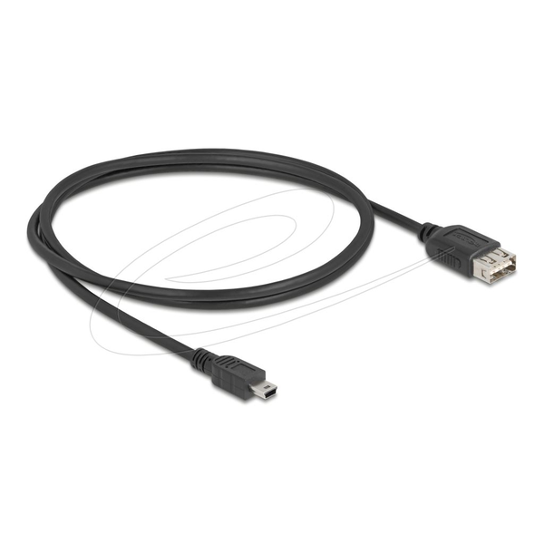 Delock EASY USB 2.0 Mini - Type-A átalakító kábel 1m fekete (81524)