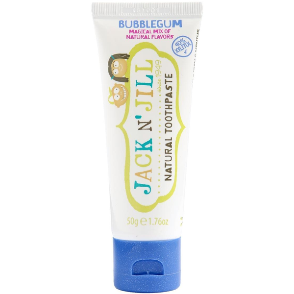 Натурална детска паста за зъби, вкус на дъвка, Jack n' Jill, 50гр