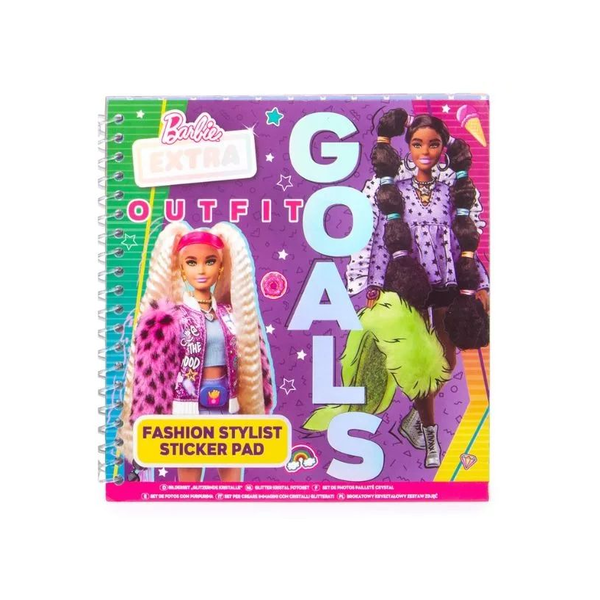 Barbie témájú Kreatív divattervező és matricás album