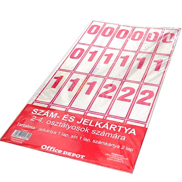 OEM Szám és jelkártya - 2-4. osztály