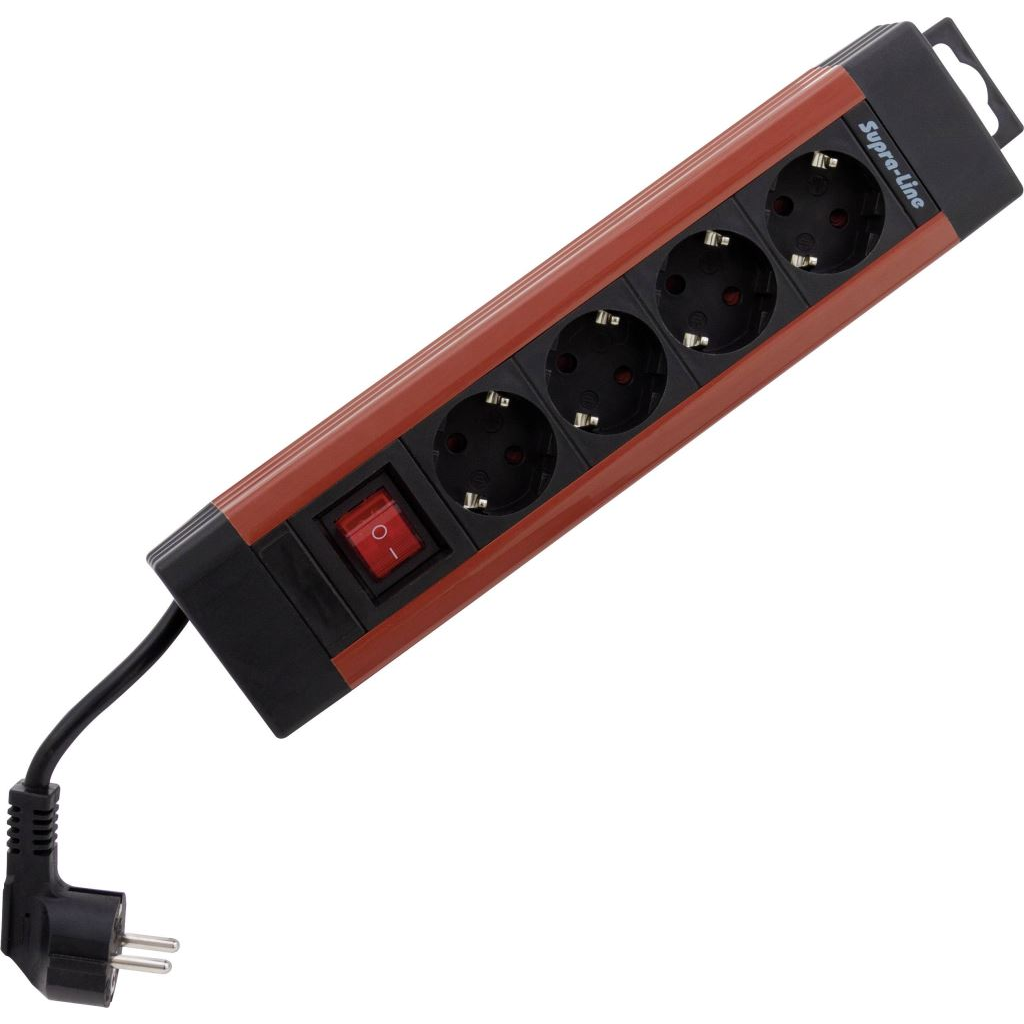 REV 0014412613 Elosztó kapcsolóval 4 részes Vörösréz, Fekete Védőérintkezős 1 db (r0014412613)