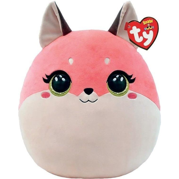  TY INC. Maskotka poduszka TY Squish-a-Boos ROXIE różowy lis 22cm 39223