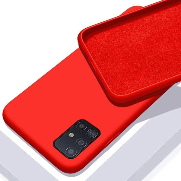 Премиум силиконов калъф Cellect Samsung A31 червен (CEL-PREMSIL-SAMA31-R) (CEL-PREMSIL-SAMA31-R)