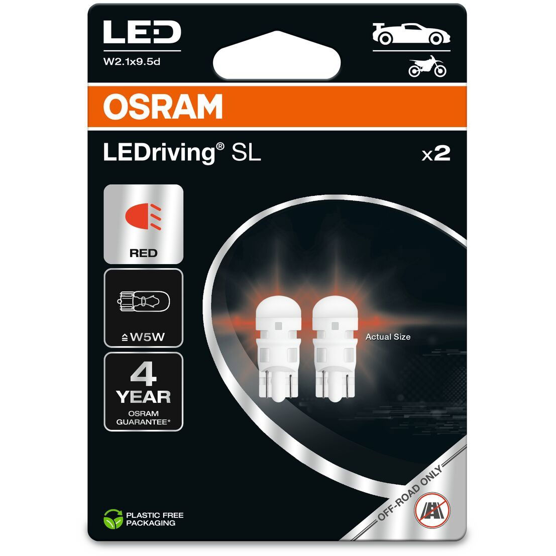 OSRAM LEDriving SL WY5W sárga 12V, 2 db a csomagban (2827DYP-2BL)