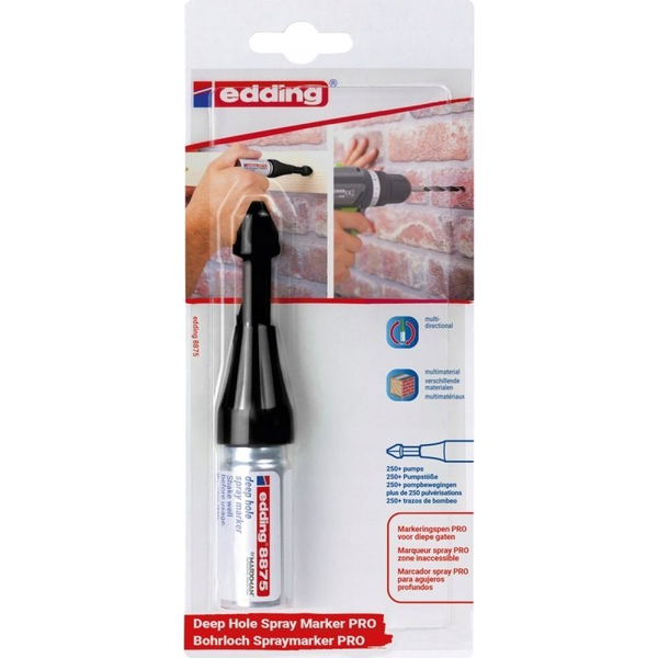 E-8875 PRO mély furatokhoz való spray jelölő, bliszteres kiszerelésben,