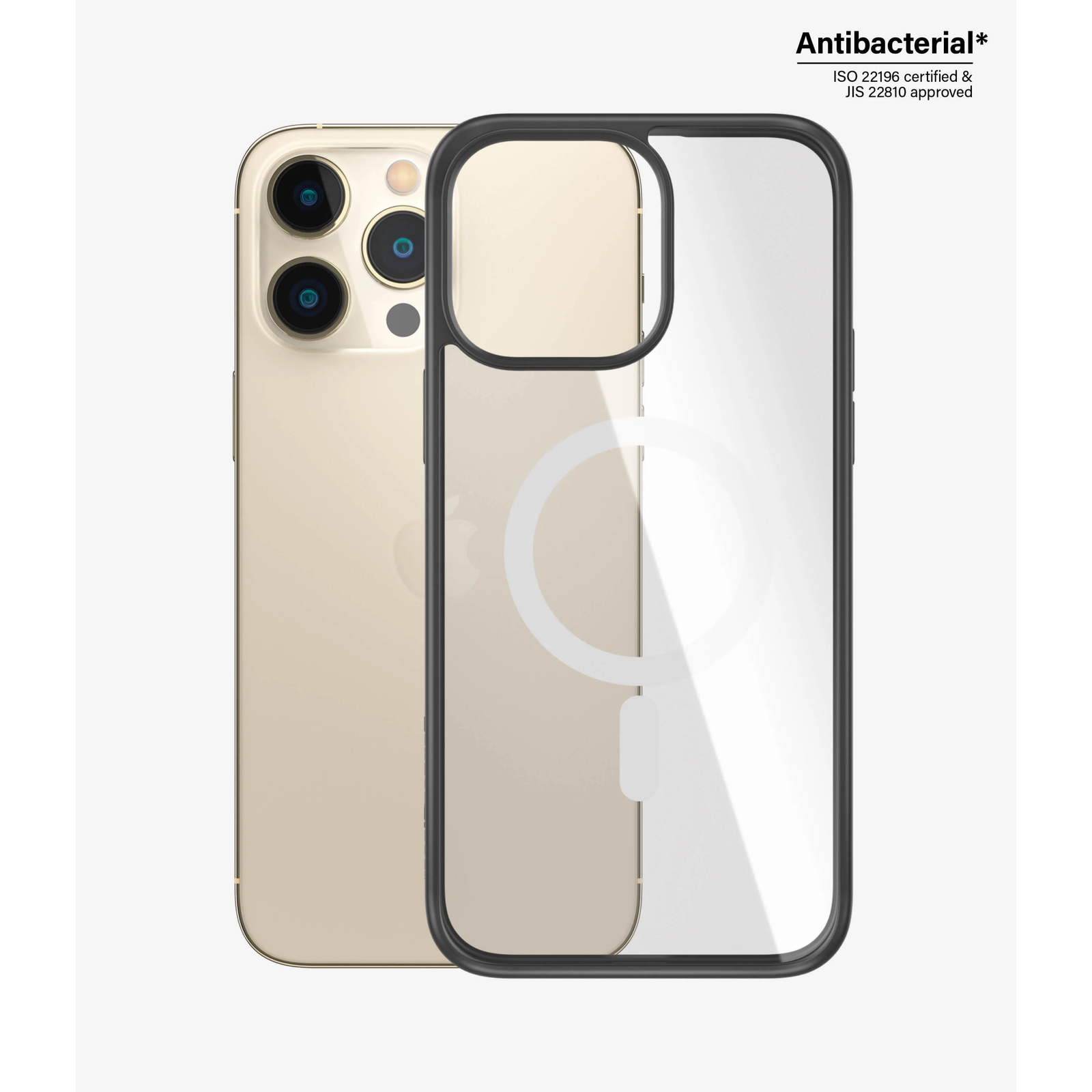 Panzerglass Apple Iphone 14 Pro Max MagSafe kompatibilis Tok - Átlátszó/Fekete (0416)