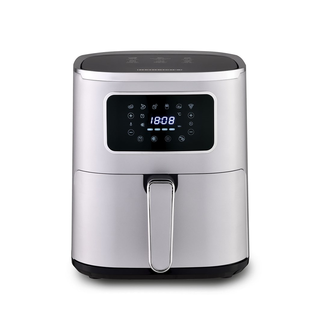 Heinrich‘’s HFR 8216 AirFryer Forrólevegős sütő 5,0L 1450 Watt - Ezüst (HFR 8216 SREBRNA)