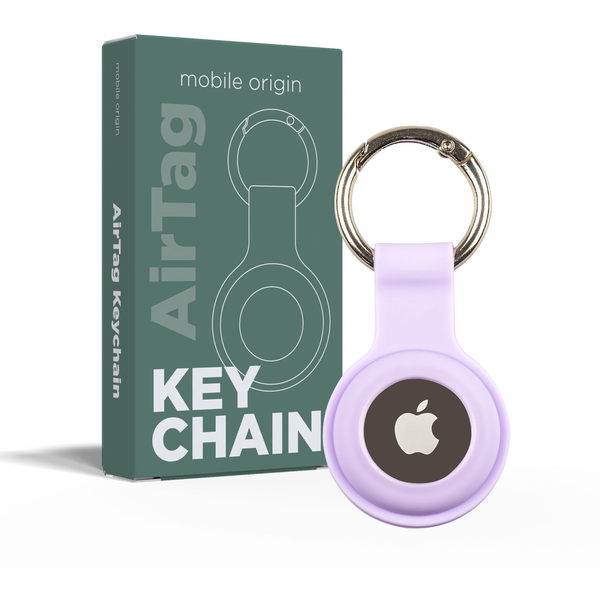 Mobile Origin Airtag KeyChain, purple