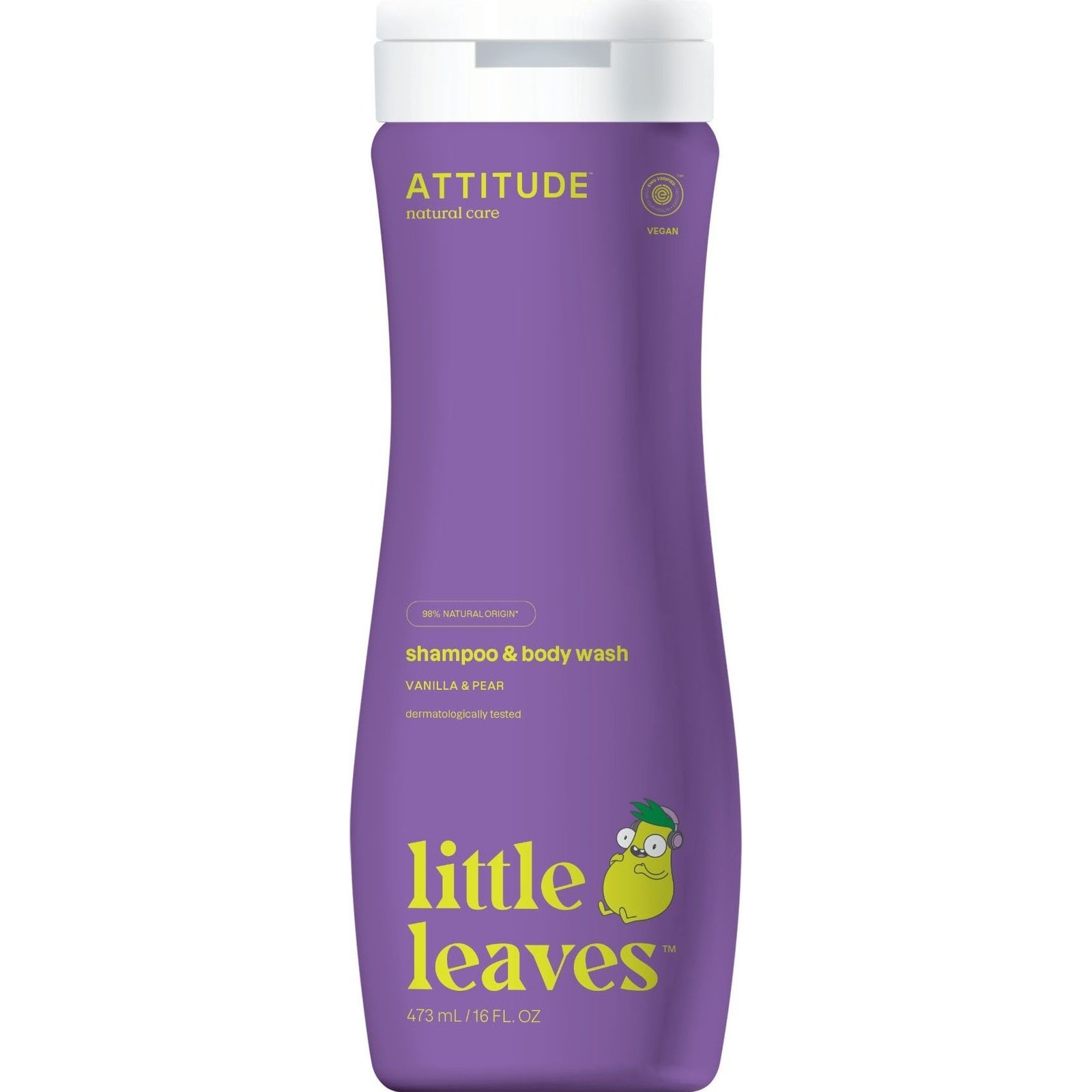 ATTITUDE Little Leaves 2in1 vanília és körte illattal 473 ml (ATT00150)