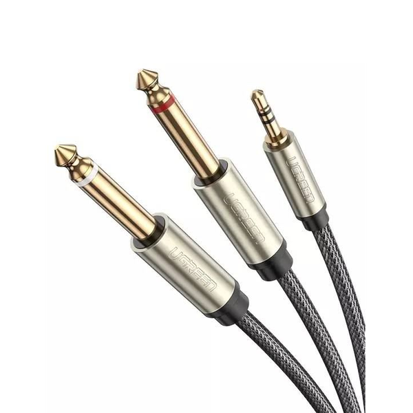 Ugreen 10613 cavo audio 1 m 2 x 6.35mm 3.5mm Nero