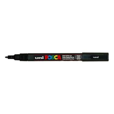 Uni Posca PC-3M dekormarker fekete (PC-3M BLACK(E)) (PC-3M BLACK(E))