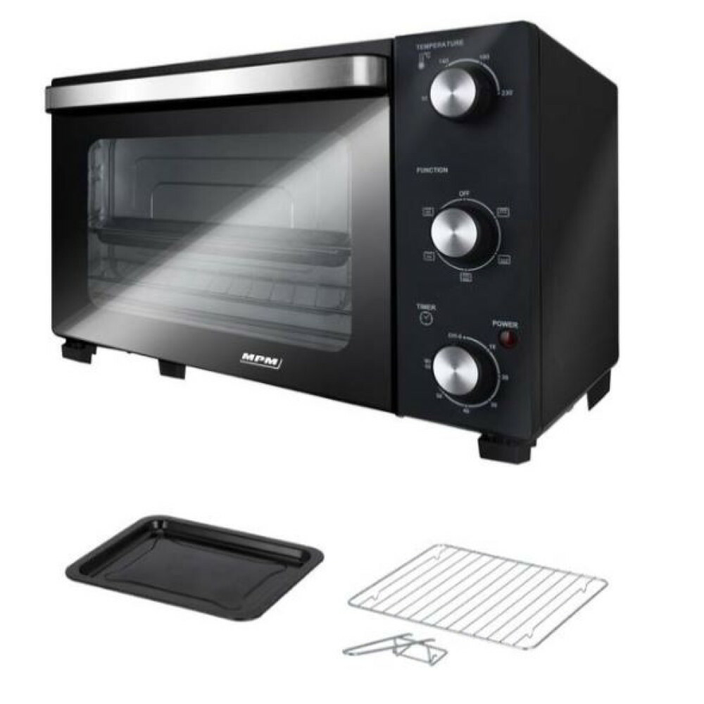 MPM MPE-15 Elektromos mini sütő 28L 1500 Watt - Fekete (MPE-15)