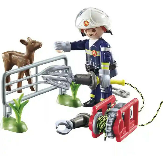 Playmobil Action Heroes Tűzoltó állatmentés közben (71467) (Playmobil71467)