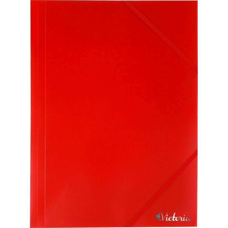 Victoria gumis mappa 15mm, A4 piros (IRVG01) (IRVG01)