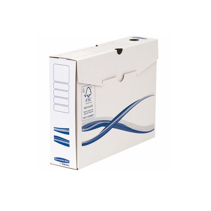 Fellowes Bankers Box Basic 80mm Archiváló doboz - Kék/Fehér (10 db / csomag) (4460103)