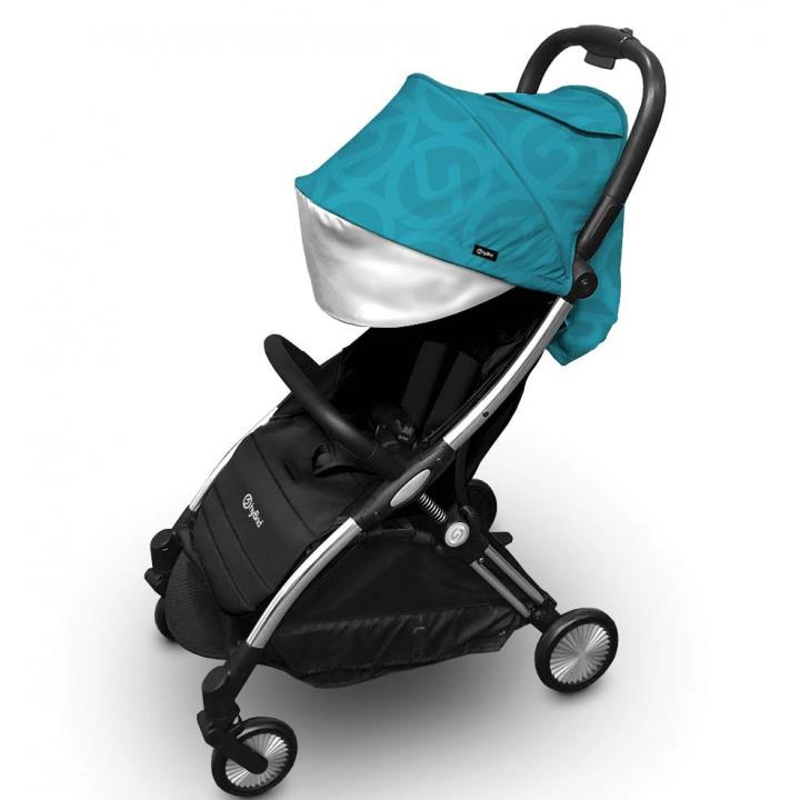 BabyStyle Hybrid Ezyfold Chrom Silver keret és kennel, Mint (8594219240033)