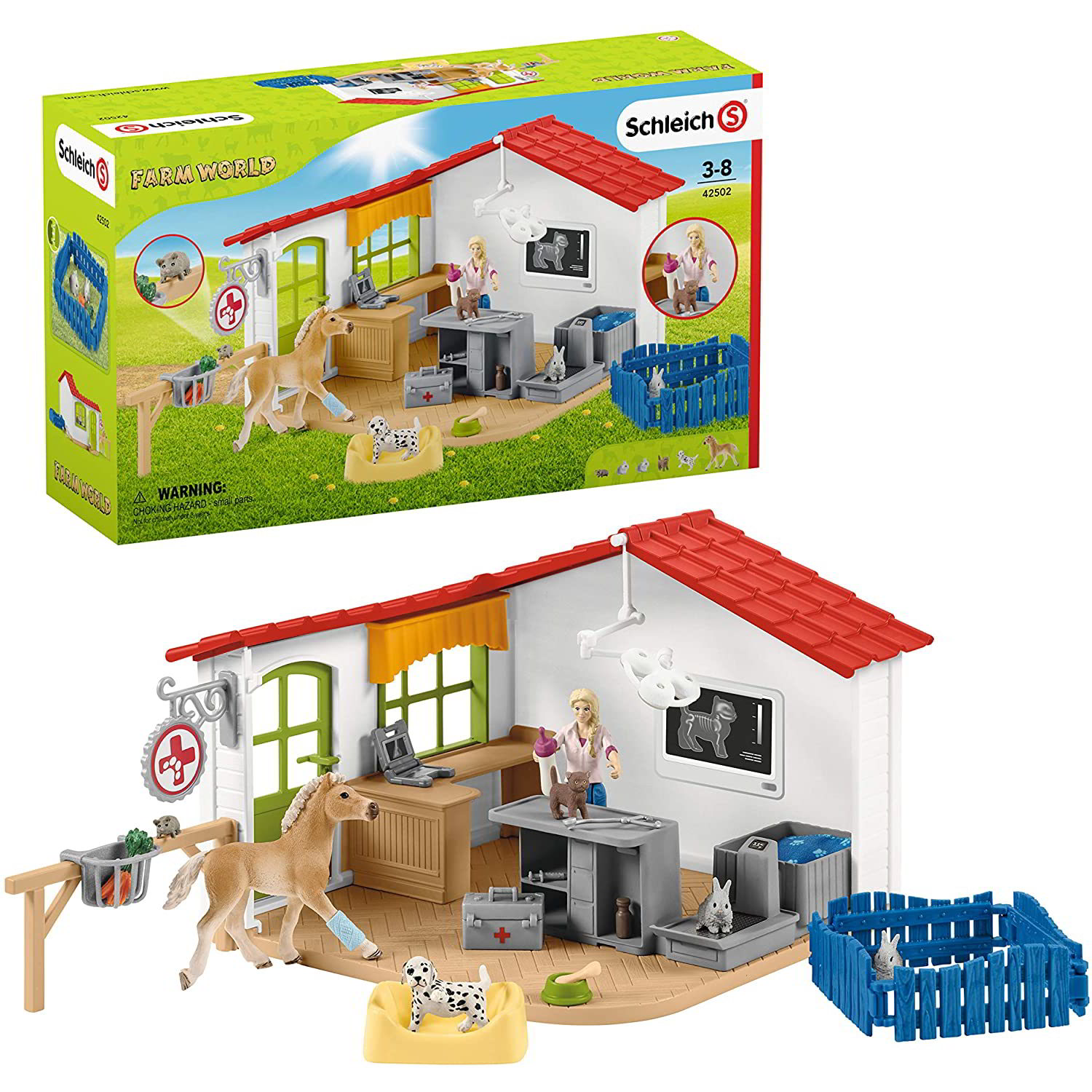schleich Veterinarian practice with pets (42502)