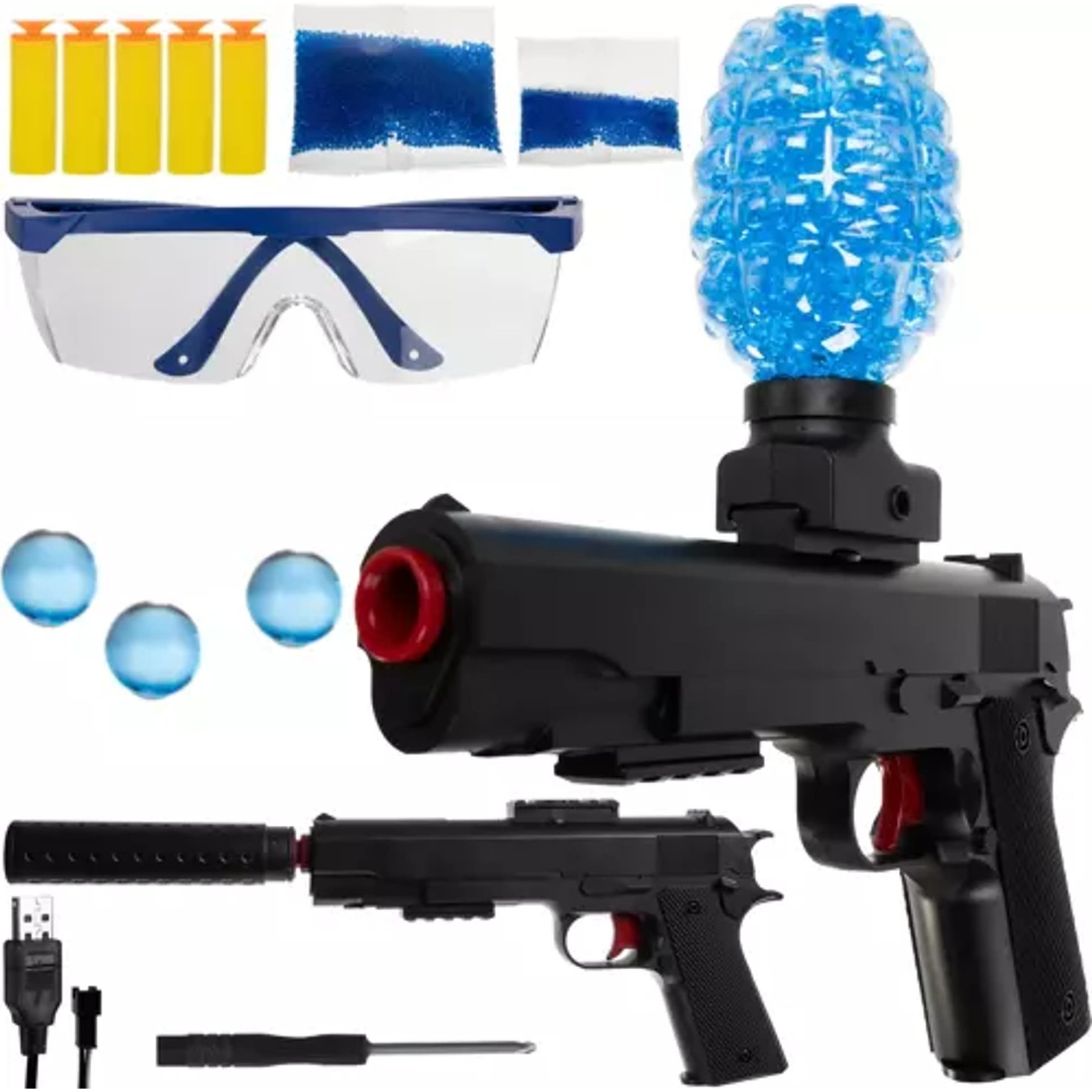 Kruzzel 20449 Water gel bead gun, 500mAh set (5900779942455)