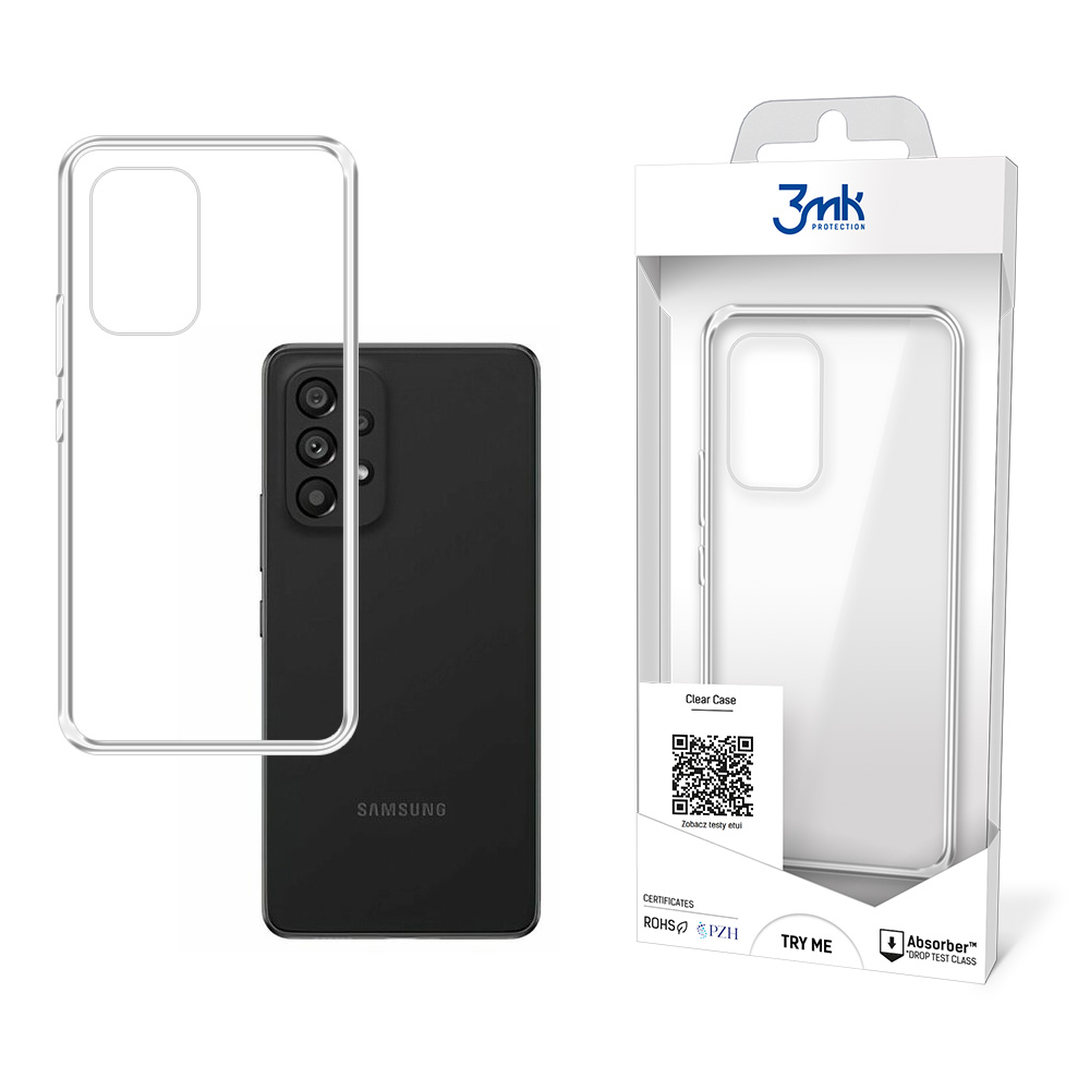 3mk Clear Case Samsung Galaxy A53 5G Szilikon Tok - Átlátszó (3MK CLEARCASE(377))
