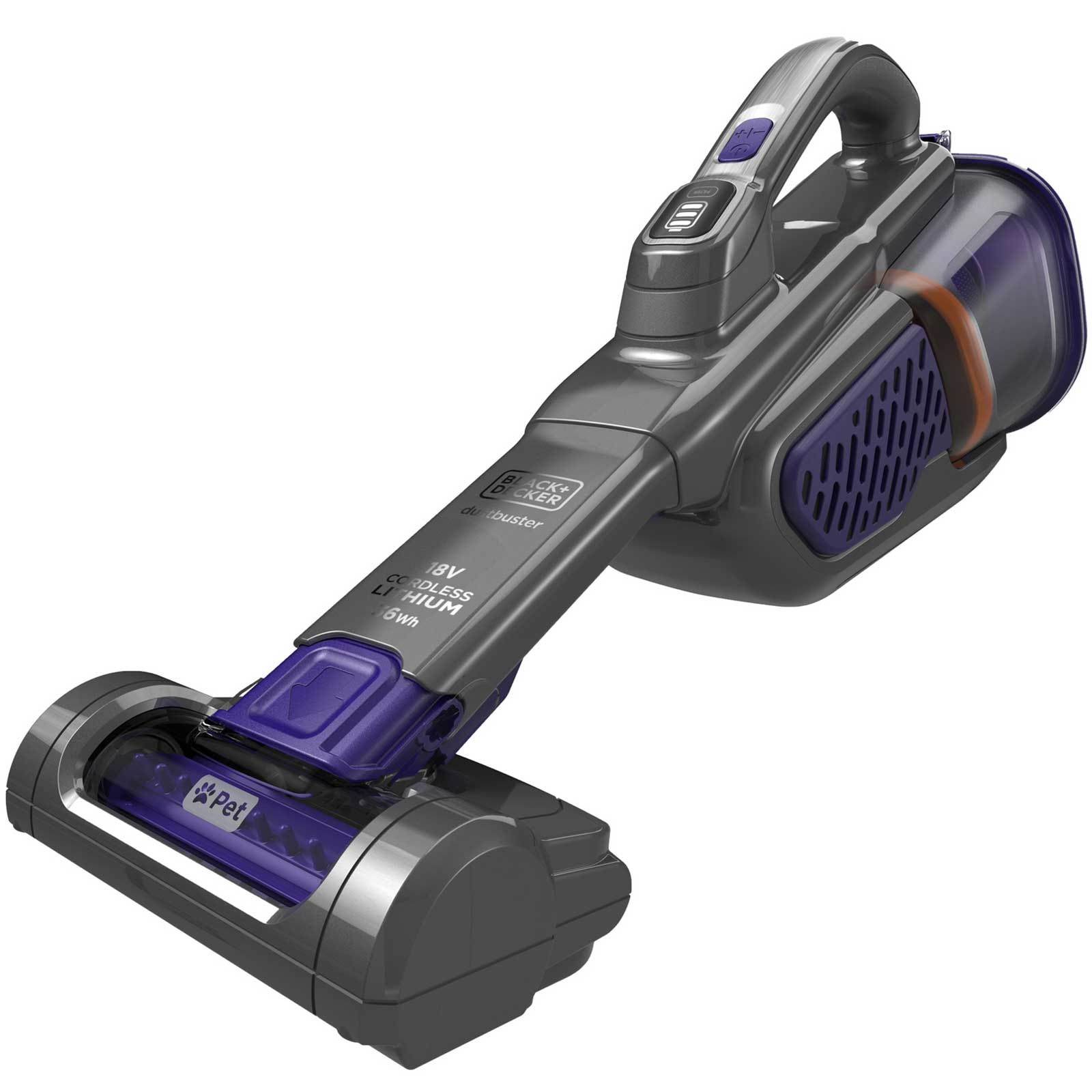 Black&Decker BHHV520BFP-QW Dustbuster Porzsák Nélküli Kézi Porszívó (BHHV520BFP-QW)