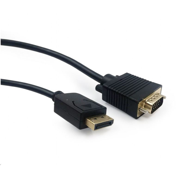 Kabel DisplayPort VGA 1.8m černý