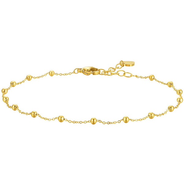 LUCA BARRA IP aranyozott acél bokalánc, golyók