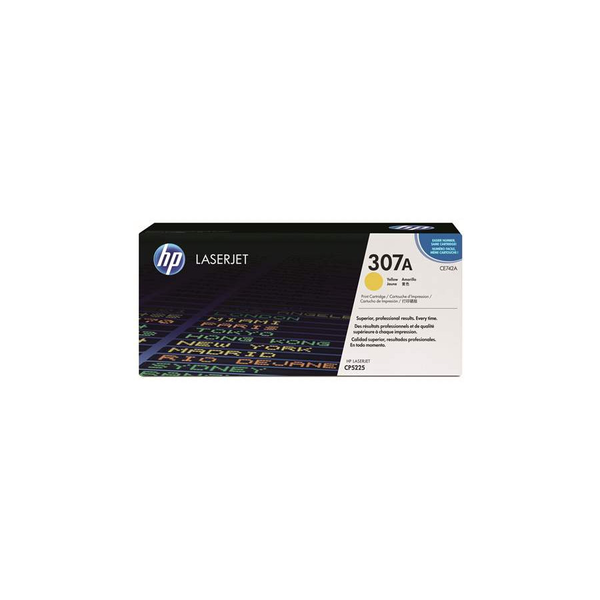 Оригинален жълт тонер за HP 307A (CE742A)