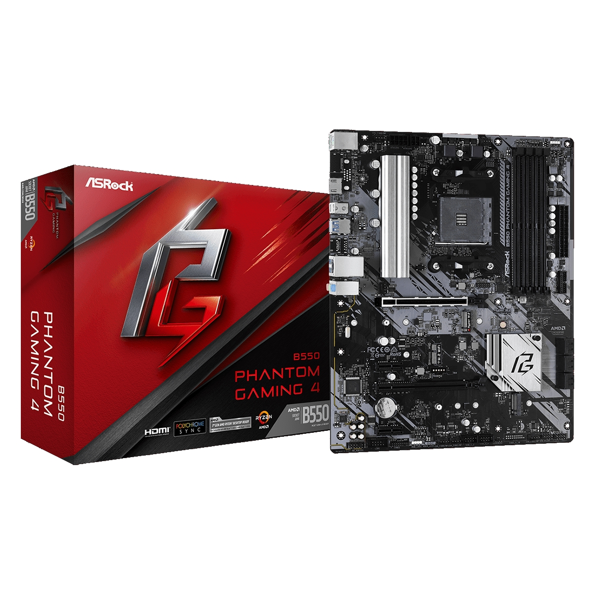 ASRock B550 Phantom Gaming 4 (90-MXBCY0-A0UAYZ)