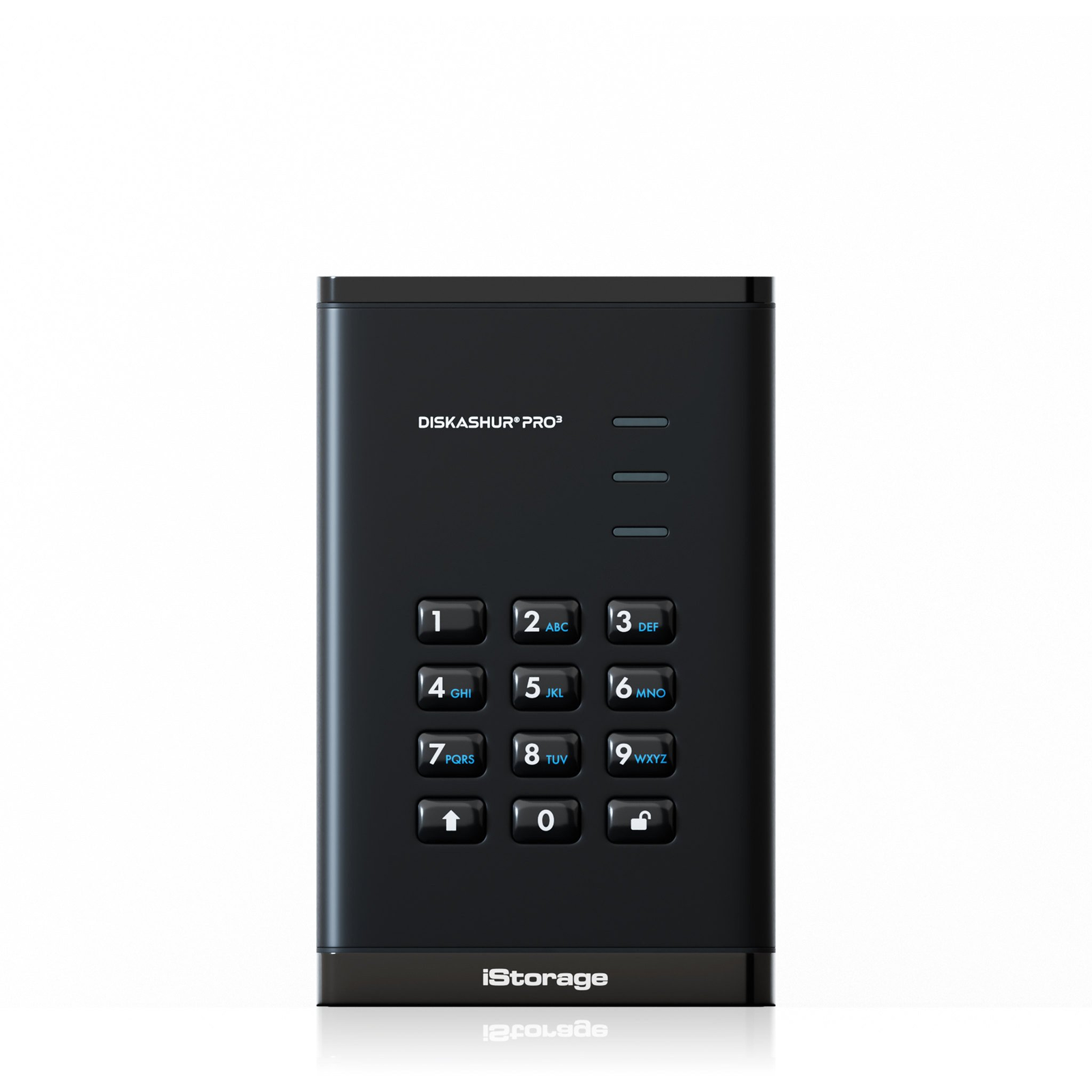 iStorage diskAshur PRO3 SSD 1 TB USB Type-A / USB Type-C 3.2 Gen 1 (3.1 Gen 1) Fekete (IS-DAP3-256-SSD-1000-F)